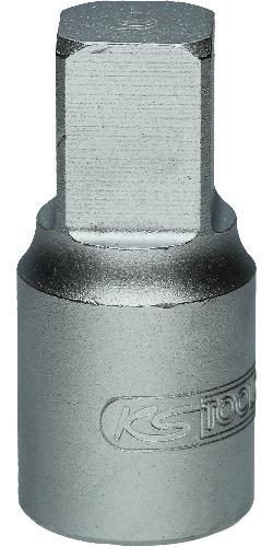 KS TOOLS 3/8" Öldienst-Bit-Stecknuss für Innenvierkant-Schrauben, 12 mm