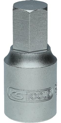 KS TOOLS 3/8" Öldienst-Bit-Stecknuss für Innensechskant-Schrauben, 12 mm