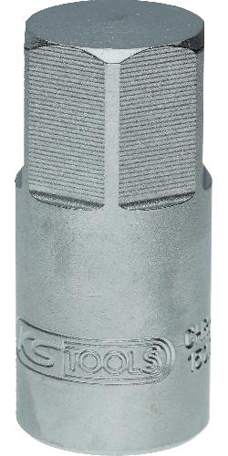 KS TOOLS 3/8" Öldienst-Bit-Stecknuss für Innensechskant-Schrauben, 17 mm