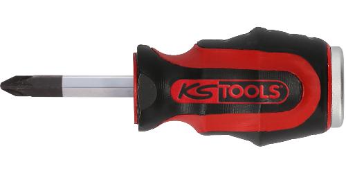 KS TOOLS ERGOTORQUEmax Schlagkappen-Schraubendreher, PH2, kurze Form