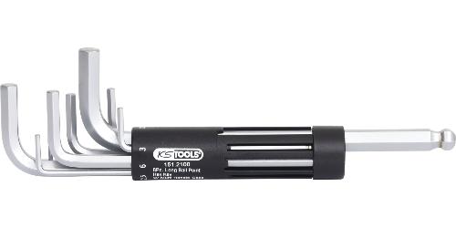 KS TOOLS 3 in 1 Innen6kant-Winkelstiftschlüssel-Satz,8-tlg lang, Kugelkopf