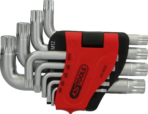 KS TOOLS XZN-Winkelstiftschlüssel-Satz, kurz, 9-tlg