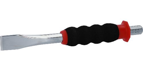 KS TOOLS Flachmeißel mit Handschutzgriff, 8-kant, 18mm