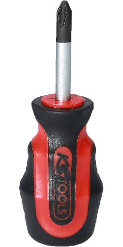 KS TOOLS ERGOTORQUEplus Schraubendreher, kurz, PH2