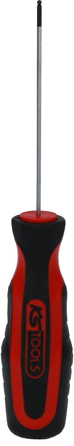 KS TOOLS ERGOTORQUEplus Schraubendreher Innensechskant mit Kugelkopf, 1,5mm