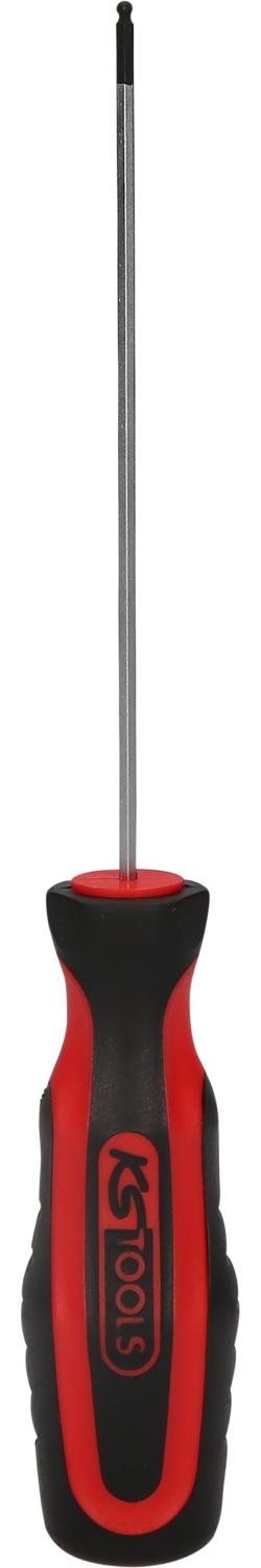 KS TOOLS ERGOTORQUEplus Schraubendreher Innensechskant mit Kugelkopf, 2,0mm