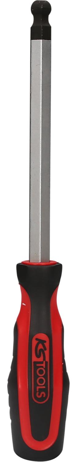 KS TOOLS ERGOTORQUEplus Schraubendreher Innensechskant mit Kugelkopf, 12,0mm