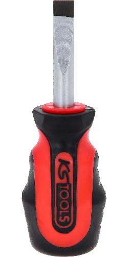 KS TOOLS ERGOTORQUEplus Schlitz-Schraubendreher, kurz, 8mm
