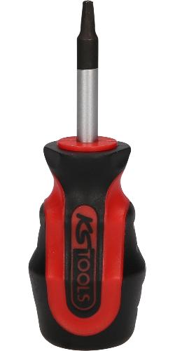 KS TOOLS ERGOTORQUEplus® Schraubendreher für Innenvierkantschrauben, #01, 98mm