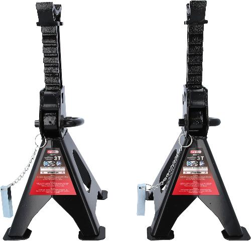 KS TOOLS Stahl-Unterstellbock mit Schnellverstellung, 3 t, paarweise