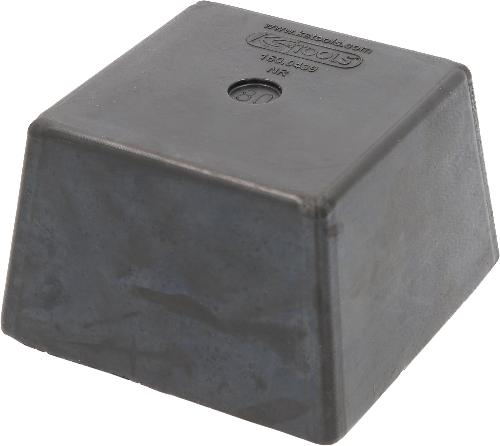 KS TOOLS Gummiauflage 16 für Hebebühnen, 120 x 120 x 80 mm