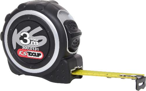 KS TOOLS Bandmaß mit Feststeller,schwarz-grau, 3m