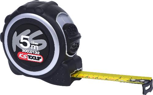 KS TOOLS Bandmaß mit Feststeller,schwarz-grau, 5m, 19mm