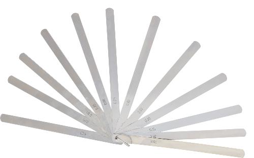 KS TOOLS Kolbenspiellehre, 13 Blatt, 0,05-1mm, 200mm lang