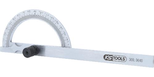 KS TOOLS Winkelgradmesser mit offenen Bogen, 120mm