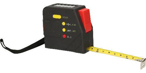 KS TOOLS Elektrisches Bandmaß mit Feststeller und Gürtelclip, digital, 5 m, 19 mm