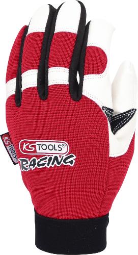 KS TOOLS Leder-Mechaniker-Handschuh, Vibrationsgedämmt, 10