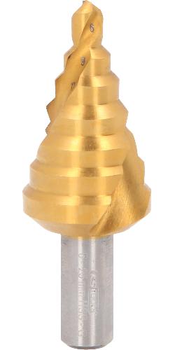 KS TOOLS HSS-TiN Stufenbohrer,Ø 6-25mm, 7 Stufen