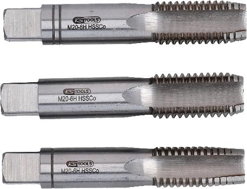 KS TOOLS HSS CO Handgewindebohrer-Satz M, M27x3, 3-tlg