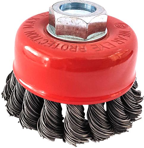 KS TOOLS Stahldrahttopfbürste 0,5mm, Ø 80mm