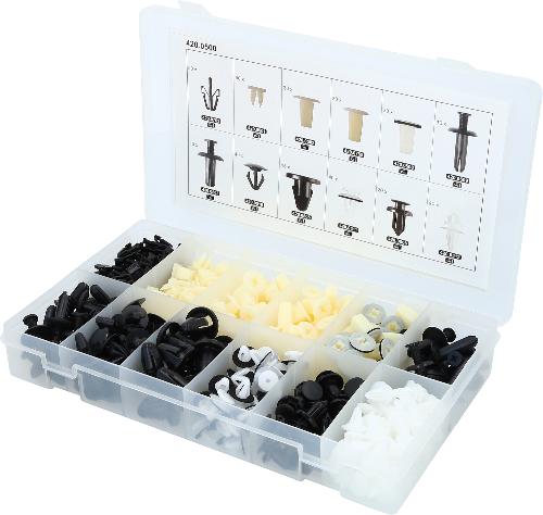 KS TOOLS Befestigungs-Clip-Satz für Mitsubishi, 370-tlg