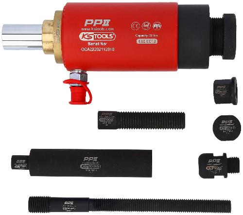 KS TOOLS Druck- und Zug-Hydraulikzylinder-Satz, 22t, 10-tlg