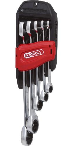 KS TOOLS GEARplus Ratschenringmaulschlüssel-Satz, 5-tlg 8-19mm