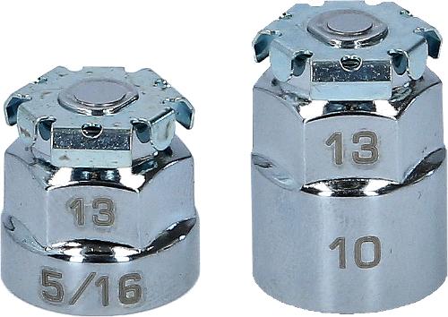 KS TOOLS GEARplus Bit-Adapter-Satz, 2-tlg, 5/16"-10mm