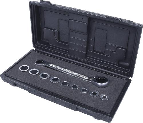 KS TOOLS GEARplus Doppel-Ratschenringschlüssel-Satz umschaltbar 10-tlg