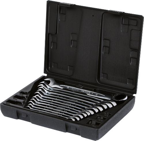 KS TOOLS GEARplus Ratschenringmaulschlüssel-Satz, umschaltbar,12-tlg