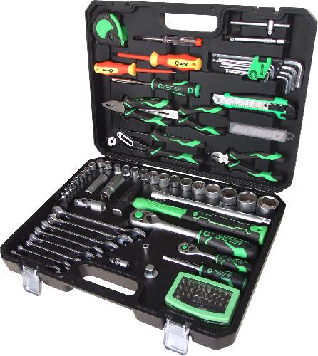 KS TOOLS COMPETITION 1/4"+1/2" Universal-Werkzeug-Satz, 106-tlg