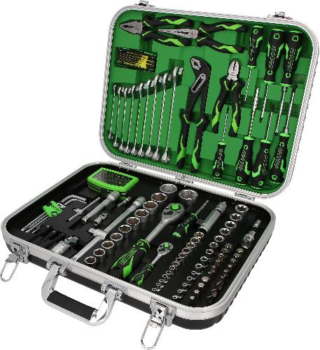 KS TOOLS COMPETITION 1/4"+1/2" Universal-Werkzeug-Satz, 143-tlg
