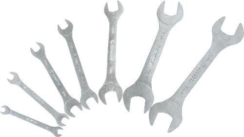 KS TOOLS COMPETITION Doppel-Maulschlüssel-Satz, 7-tlg, extra flach