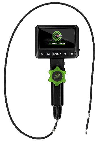 KS TOOLS COMPETITION HD-Videoskop-Satz, Ø 6,0 mm, 180° und 0° HD Frontkamera-Sonde, flexible PVC Hülle