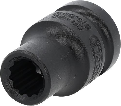 KS TOOLS 1/2" 12-kant-Kraft-Stecknuss, kurz, 10mm