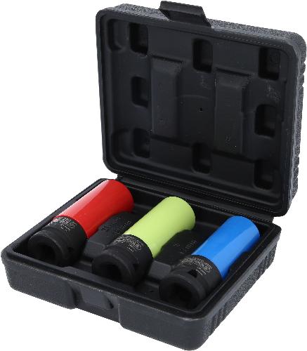 KS TOOLS 1/2" Alu-Felgen Kraft-Stecknuss-Satz robust, 3-tlg