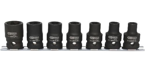 KS TOOLS 1/2" Torx-E-Kraft-Stecknuss-Satz, 7-tlg, E10-E24
