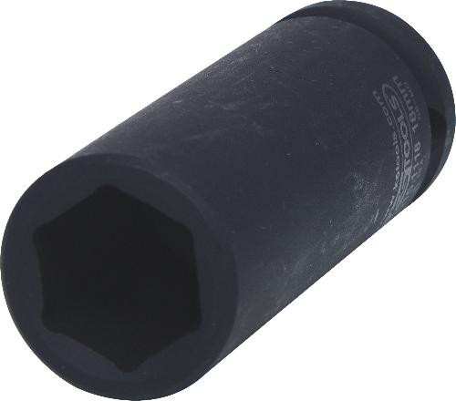 KS TOOLS 1/2" Sechskant-Kraft-Stecknuss, lang, 18mm