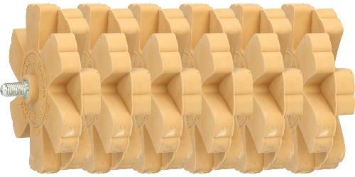 KS TOOLS Folienradierer mit Lamellen, 6er Pack