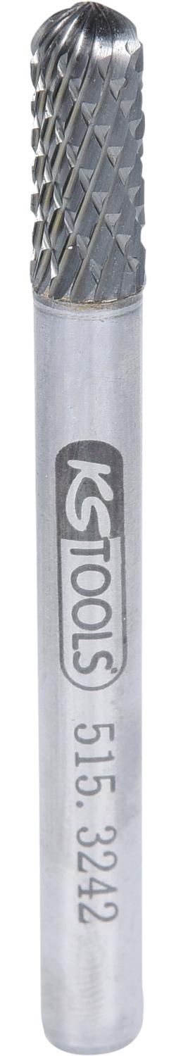 KS TOOLS HM Walzenrund-Frässtift Form C, 6mm