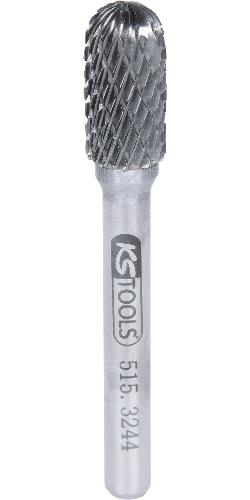 KS TOOLS HM Walzenrund-Frässtift Form C, 10mm