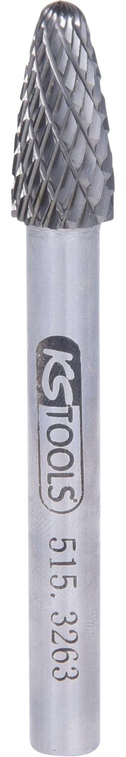 KS TOOLS HM Rundbogen-Frässtift Form F, 8mm