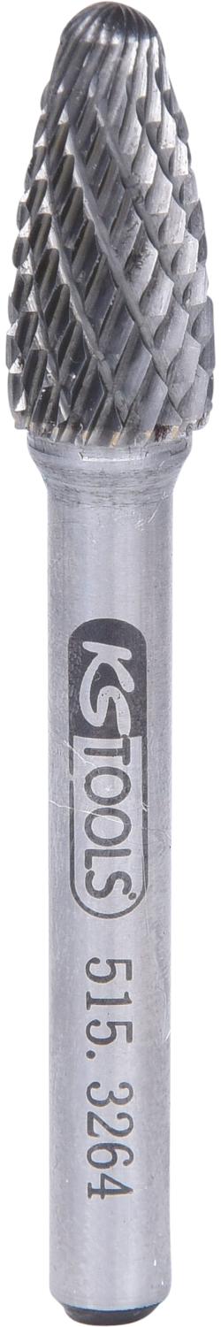 KS TOOLS HM Rundbogen-Frässtift Form F, 10mm