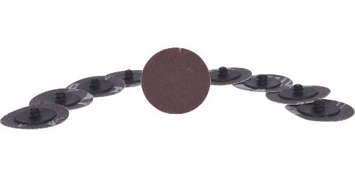 KS TOOLS Ersatz-Schleifpads, Ø50mm, Sand-Papier 240, 10er Pack