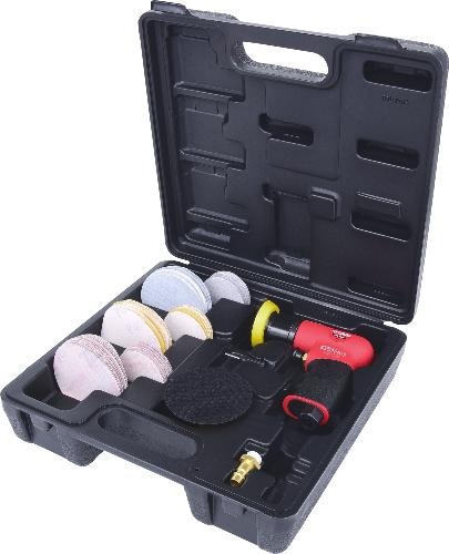KS TOOLS Mini-Druckluft-Exzenterschleifer-Satz, 63-tlg
