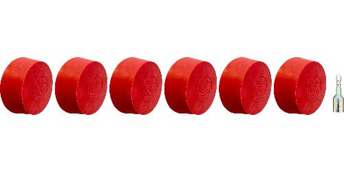 KS TOOLS Radierteller für Alufelgen, konisch, 6er Pack