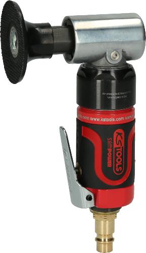 KS TOOLS SlimPOWER Mini-Druckluft-Schleifmaschine für große Pads, 19000 U/min