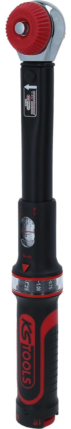 KS TOOLS 3/8" ERGOTORQUE®precision Ratschen-Drehmomentschlüssel Drehknopf, 10-50Nm