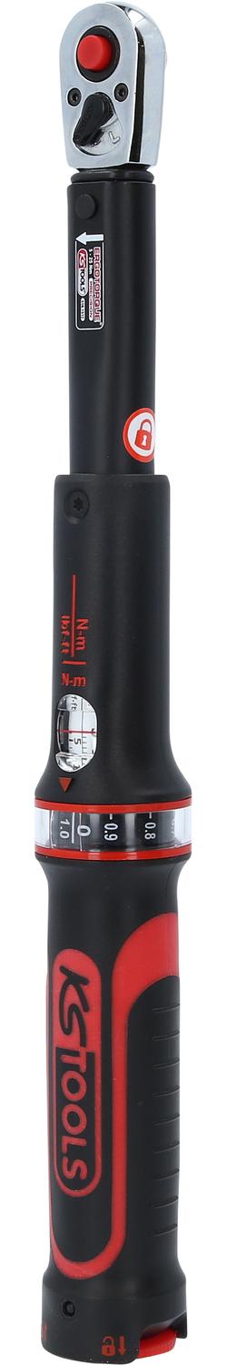 KS TOOLS 1/4" ERGOTORQUE®precision Ratschen-Drehmomentschlüssel, 5-25Nm