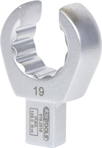 KS TOOLS 9x12mm Einsteck-Ringschlüssel offen, 19mm
